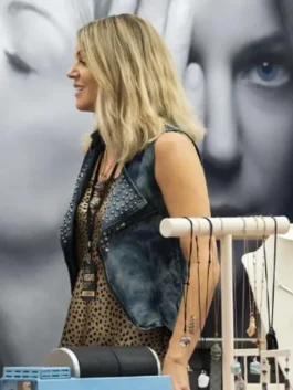 Hacks Tv Series Kaitlin Olson Studded Leather Vest