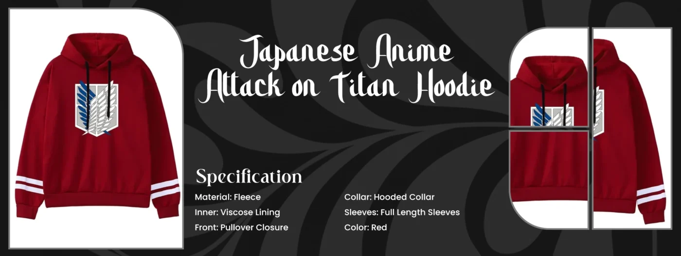 Japanese Anime Attack on Titan Hoodie