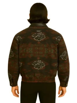 Leather Collar Utility Jacket