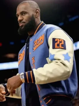 Los Angeles Lakers LeBron James Varsity Jacket