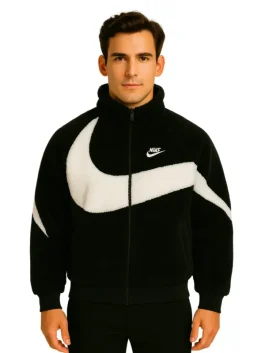Nike Big Swoosh Reversible Boa Jacket - Iconic Style