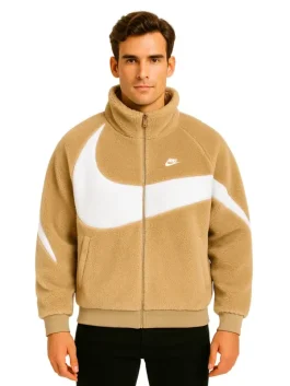 Nike Big Swoosh Reversible Boa Jacket - Iconic Style