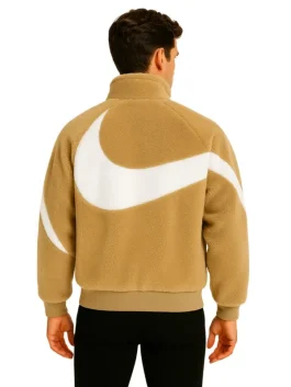 Nike Big Swoosh Reversible Boa Jacket (Back)