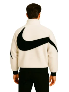 Nike Big Swoosh Reversible Boa Jacket (Back)
