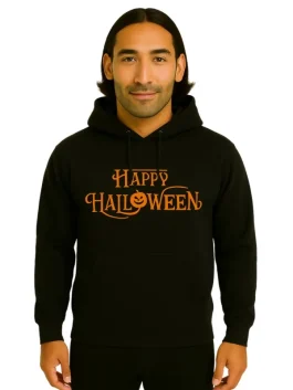 Orange Happy Halloween Hoodie