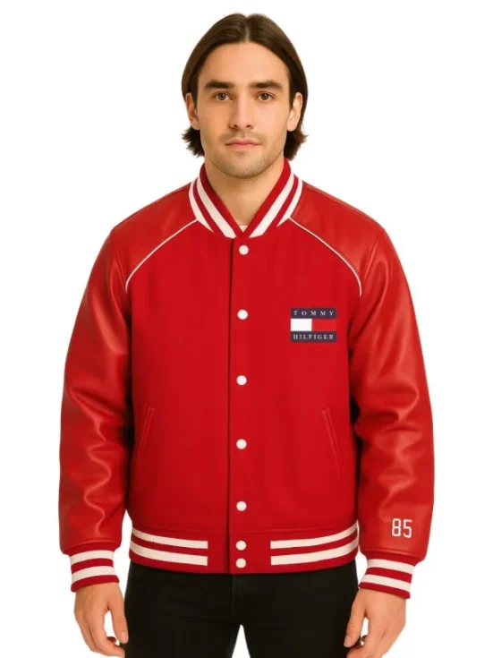 Relaxed Padded Varsity Jacket