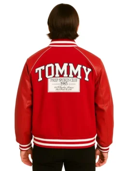 Relaxed Padded Varsity Jacket (Back)