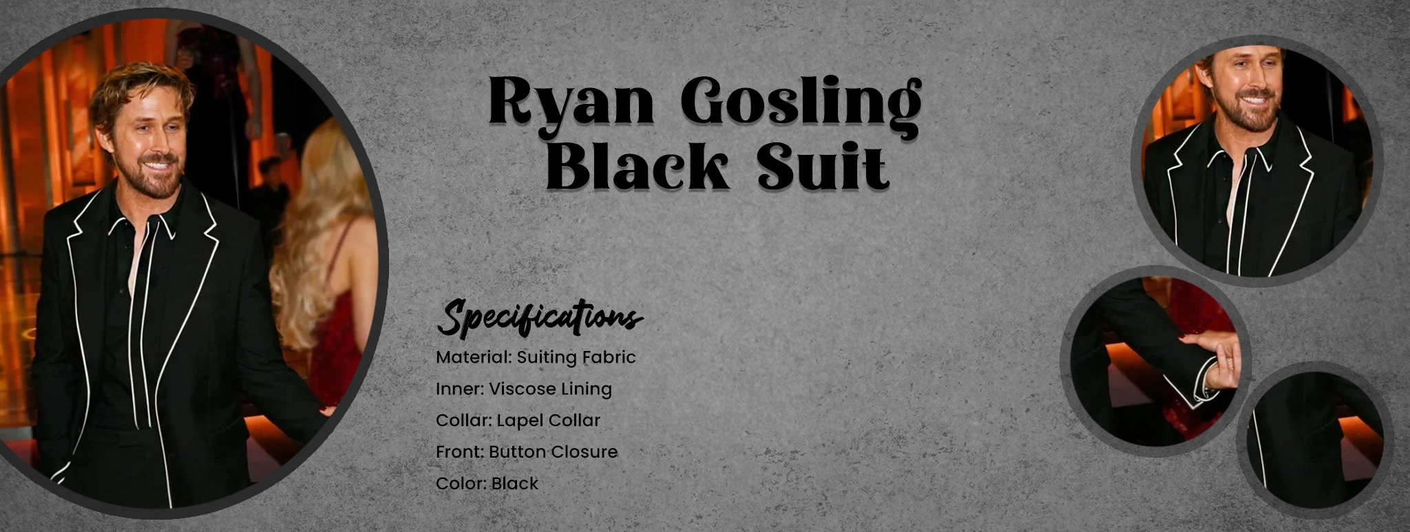 Ryan Gosling Black Suit