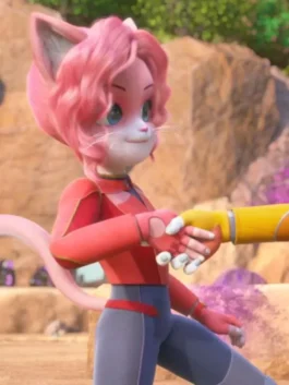 Shasha and Milo TV Series Shasha Red Leather Jacket