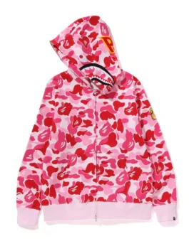 ABC Camo Shark Full Zip Hoodie Mens