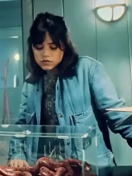 Beetlejuice Beetlejuice Jenna Ortega Denim Jacket