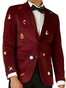 Burgundy Christmas Blazer