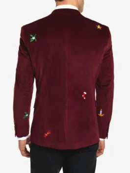 Burgundy Christmas Blazer