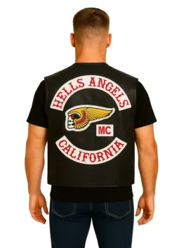 California Hells Angels Leather Vest (Back)