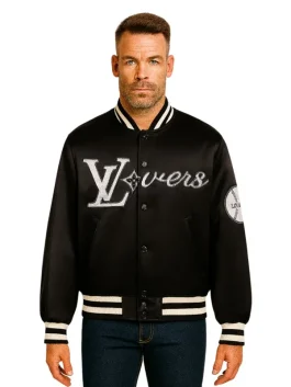 Embroidered Nylon Baseball Jacket