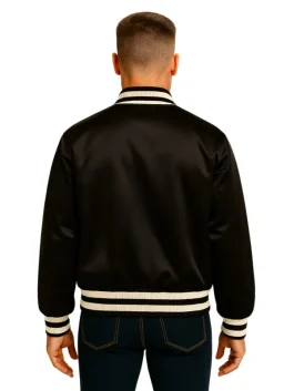 Embroidered Nylon Baseball Jacket (Back)