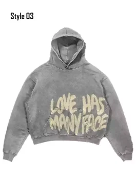 Front-Side-Of-The-Grey-Love-Has-Many-Faces-Oversized-Hoodie