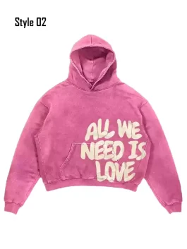 Front-Side-Of-The-Pink-All-We-Need-Is-Love-Oversized-Hoodie