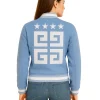 Givenchy Stars Cropped Varsity Jacket