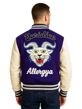 Gucci Purple Varsity Jacket (Back)