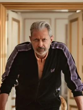 Kaos Jeff Goldblum Black Track Jacket