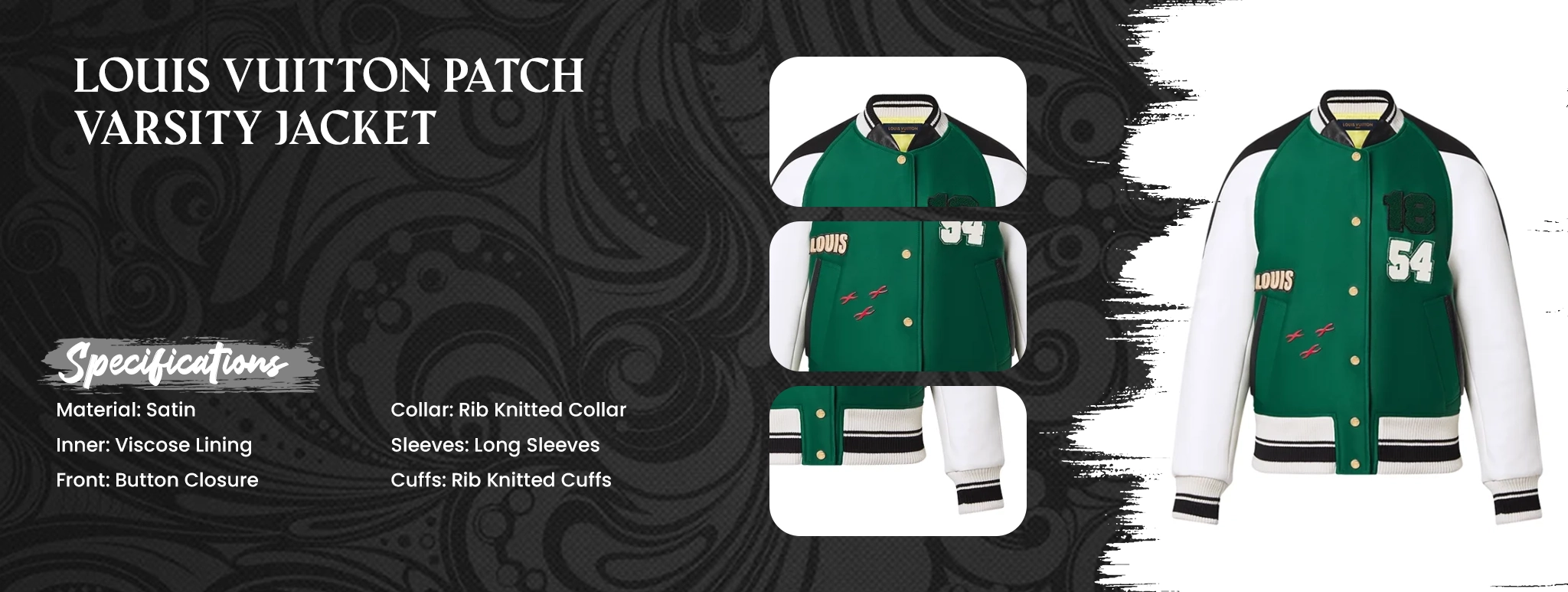 Louis Vuitton Patch Varsity Jacket