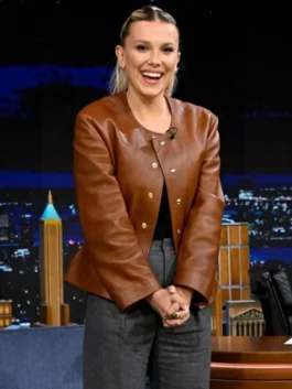 Millie Bobby Brown Leather Jacket
