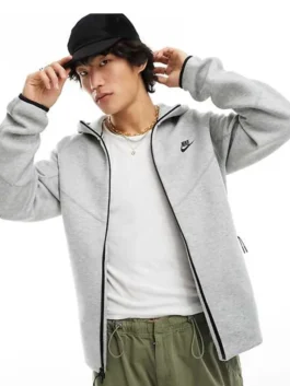Nike Tech Fleece Full Zip Hoodie In Grey