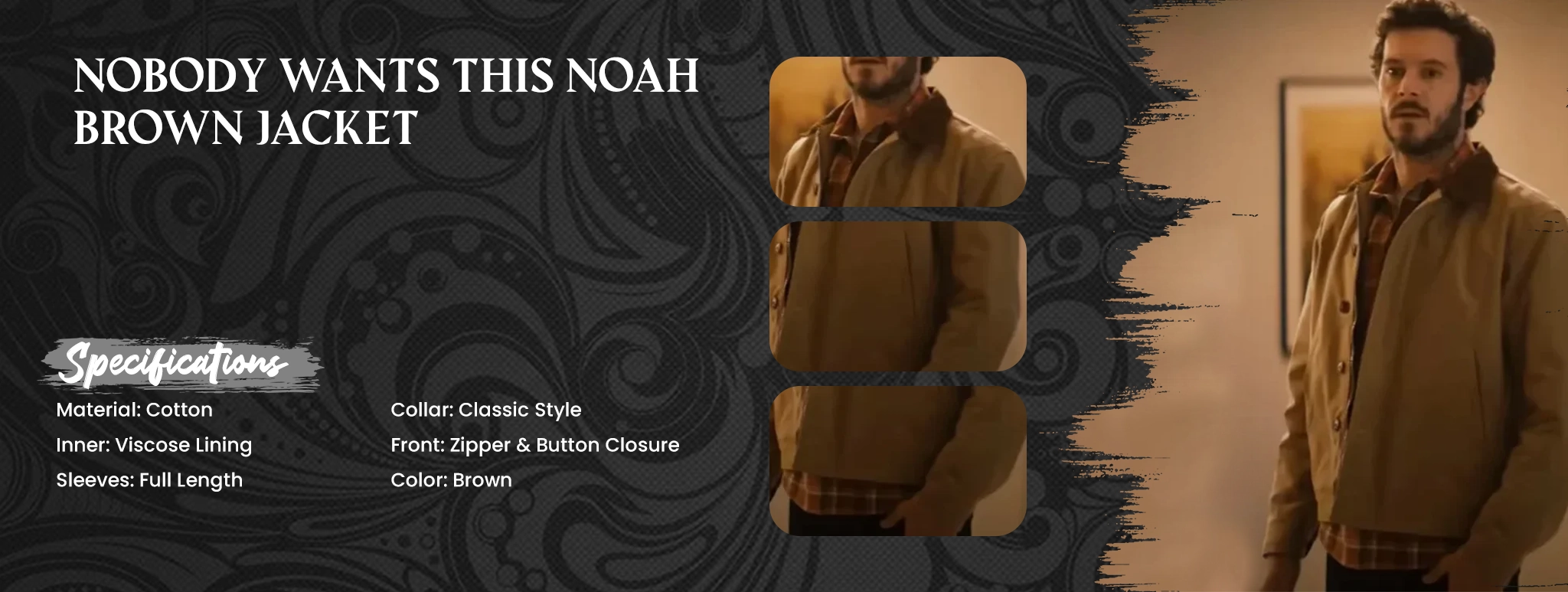 Nobody Wants This Noah Brown Jacket