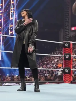 Rhea Ripley Leather Coat