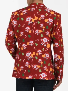 Santa Claus Christmas Red Blazer