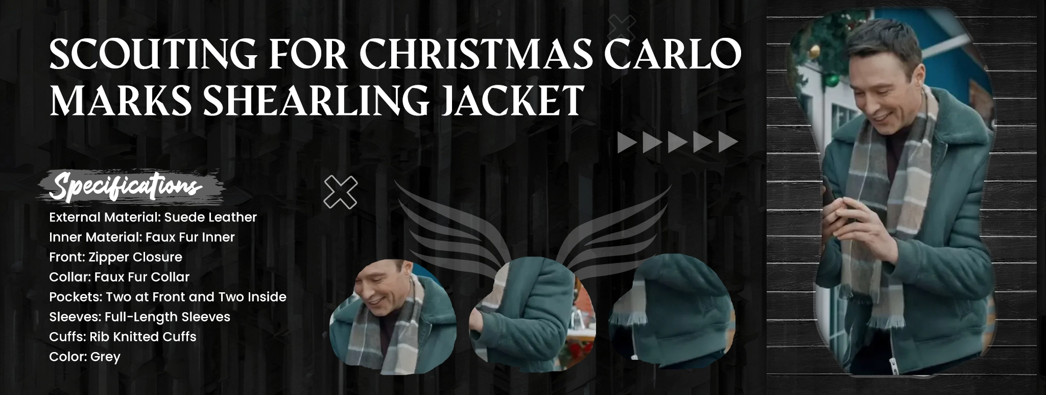 Scouting For Christmas Carlo Marks Shearling Jacket