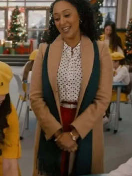 Scouting For Christmas Tamera Mowry Housley Trench Coat
