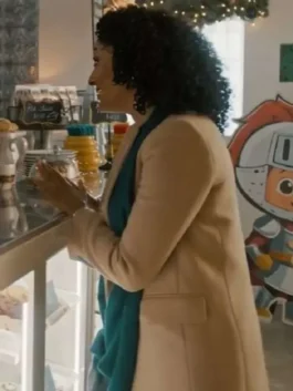 Scouting For Christmas Tamera Mowry Housley Trench Coat