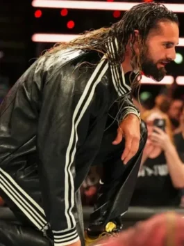 Seth Rollins Leather Bomber Jacket