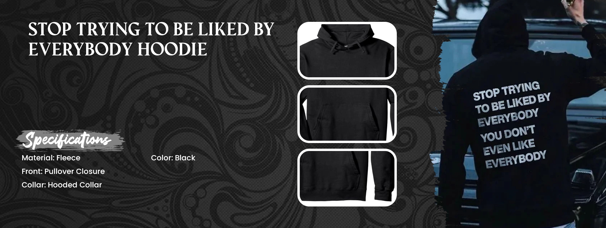 Stop Trying To Be Liked By Everybody Hoodie