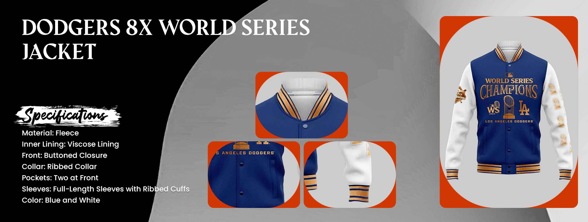 Dodgers 8X World Series Jacket