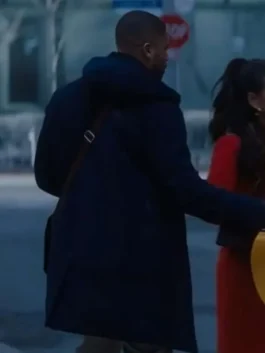 Meet Me Next Christmas Devale Ellis Blue Jacket