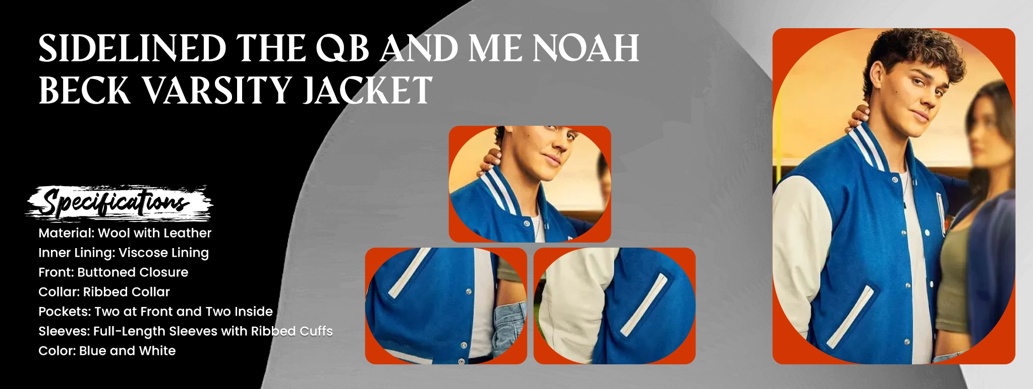 Sidelined The QB and Me Noah Beck Varsity Jacket