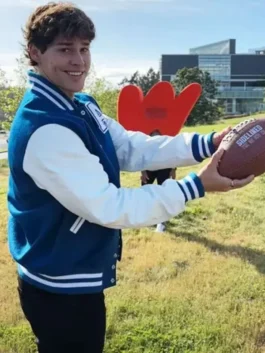 Sidelined The QB and Me Noah Beck Varsity Jacket