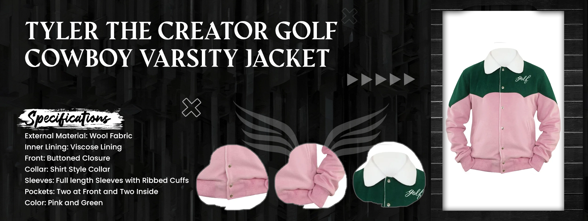 Tyler The Creator Golf Cowboy Varsity Jacket