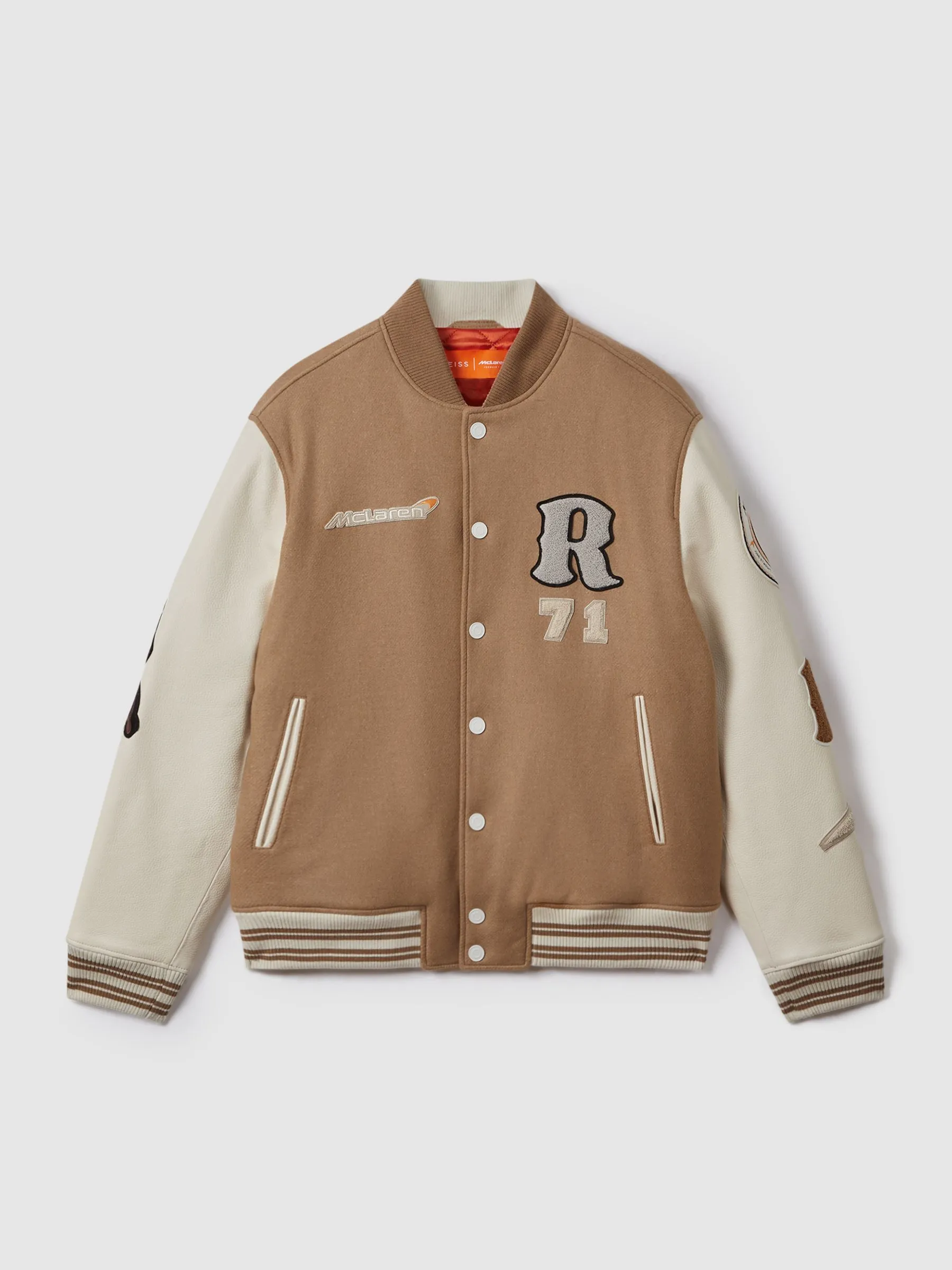 Reiss x McLaren F1 Varsity Jacket - Image 2