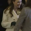 Colleen Amaya White Trench Coat Front Side