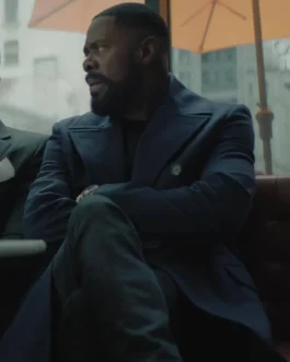 Colman Domingo Navy Blue Peacoat - The Madness Inspired