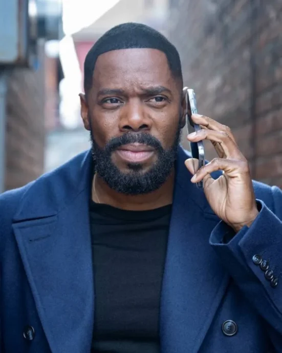 Colman Domingo Navy Peacoat The Madness Winter Style