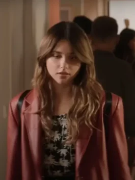 Noah Culpa Nicole Wallace Red Leather Blazer