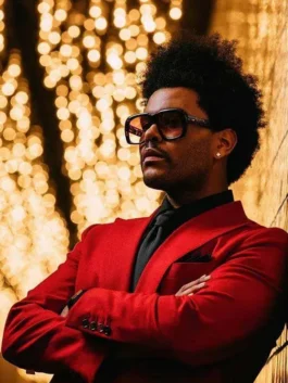Blinding Lights The Weeknd Red Blazer Suit