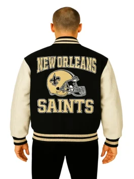 NFL New Orleans Saints Varsity Jacket (Back)