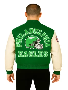 Philadelphia Eagles Vintage Varsity Jacket (Back)