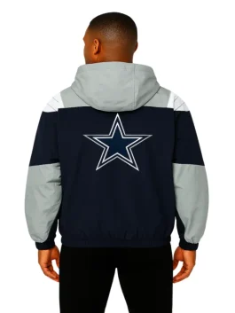 Starter Cowboys Pullover Jacket (Back)